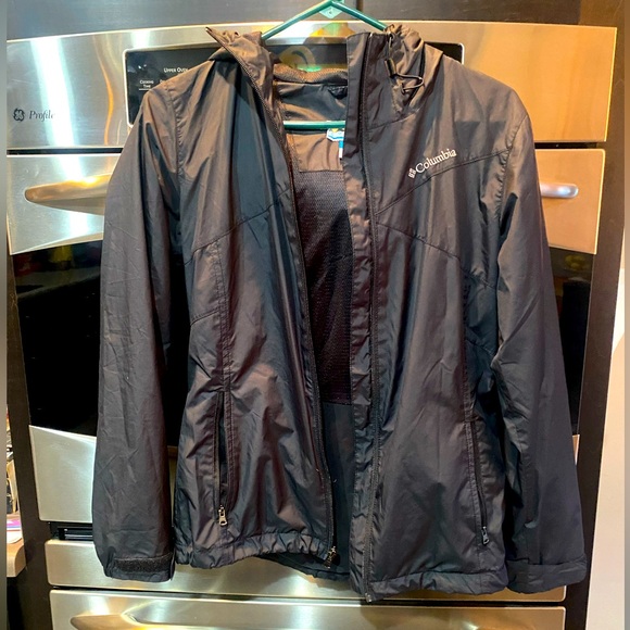 Columbia Charcoal Windbreaker Jacket - Picture 1 of 5